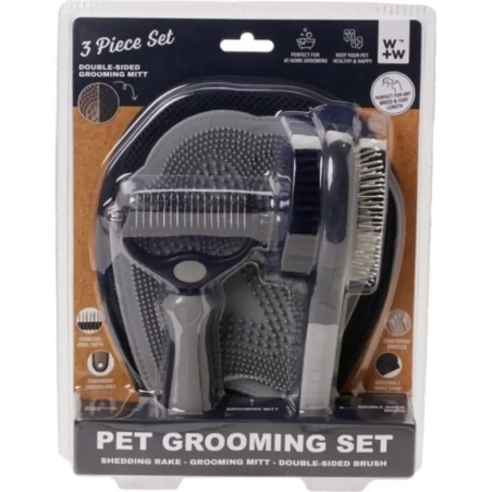 Wild & Woofy Pet Grooming Set - 3-Piece